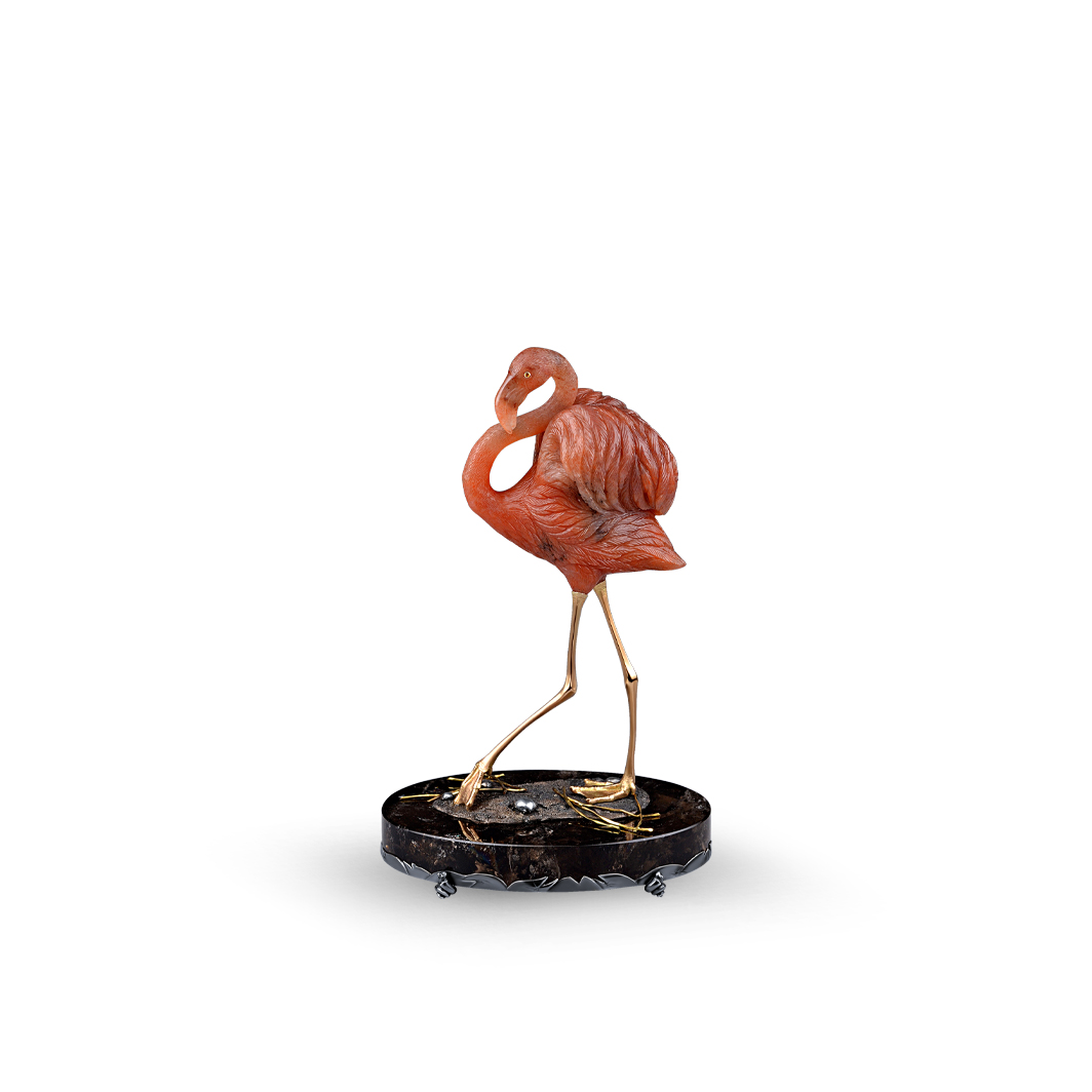 Камнерезная композиция «Фламинго»