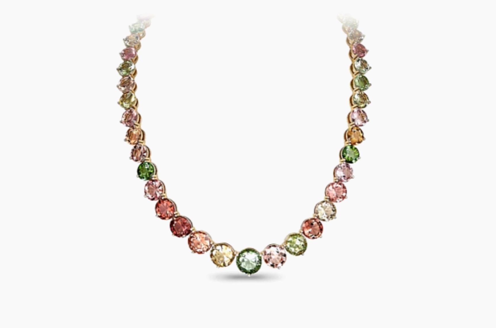 Колье с турмалинами и бриллиантами