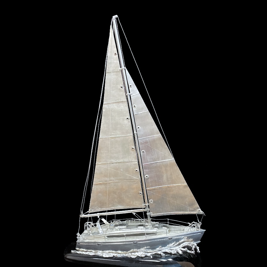 Парусная яхта из серебра 925 «Beneteau Oceanis 45»