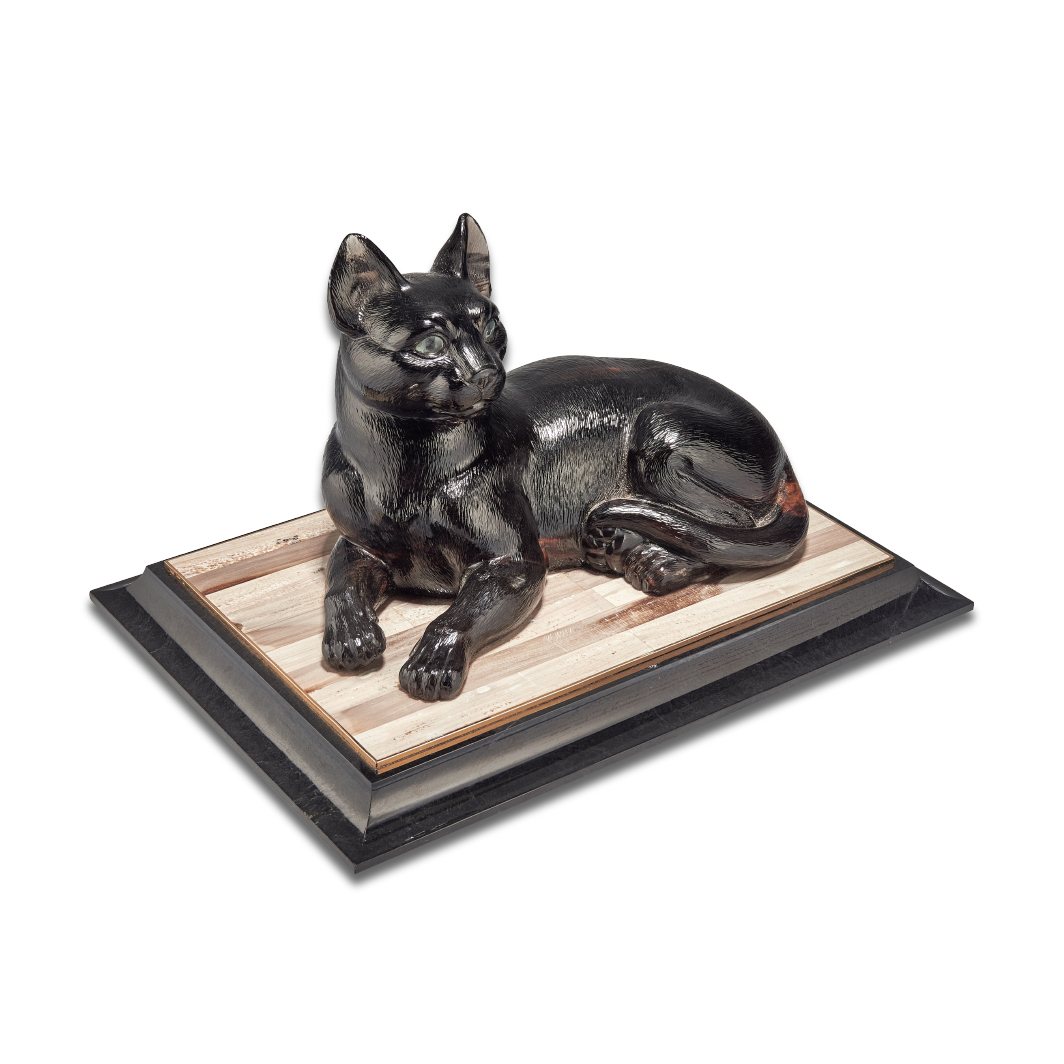 Камнерезная композиция  "Кошка"