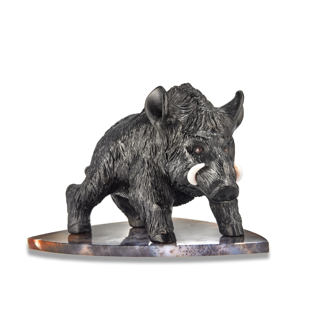 Камнерезная композиция "Кабан"