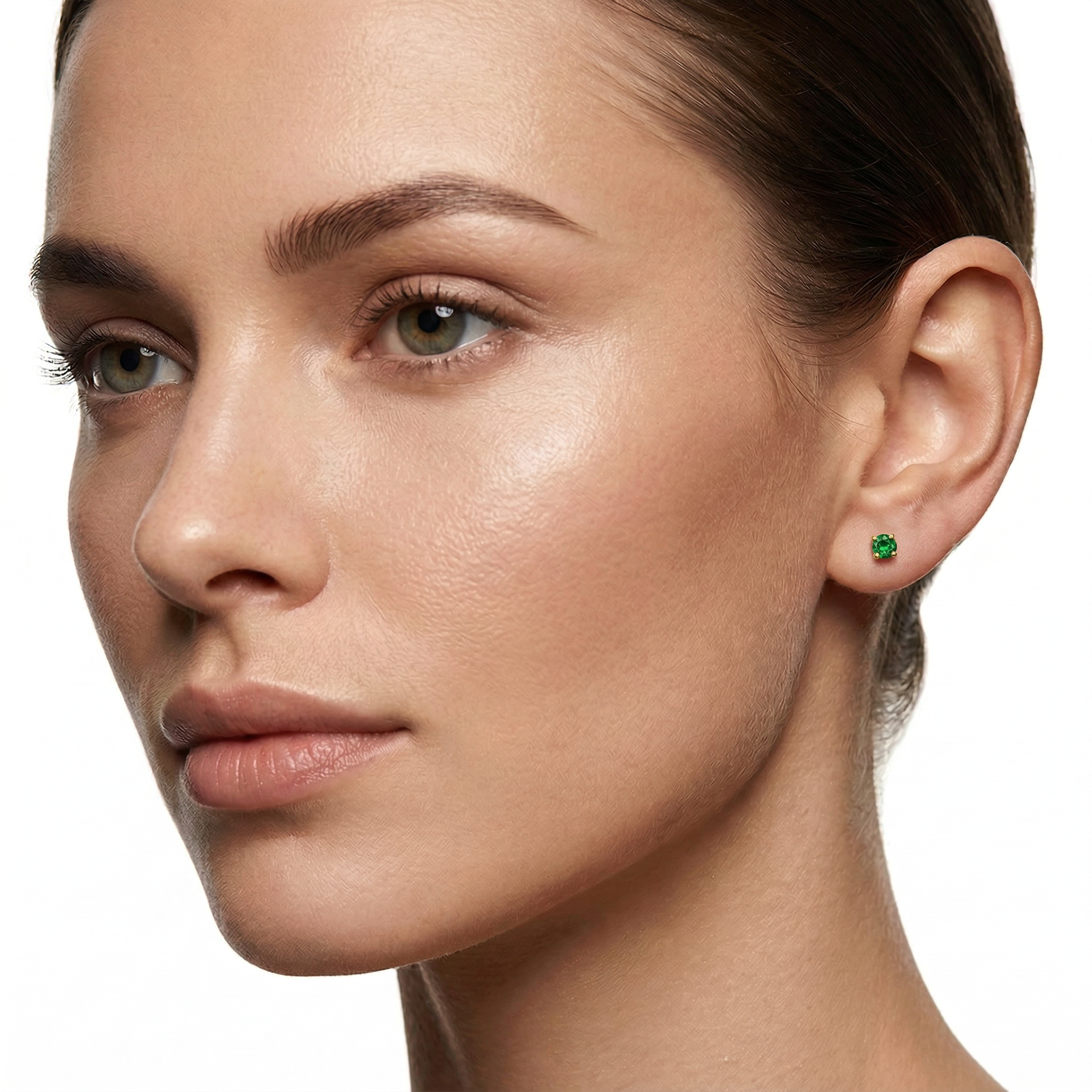 Серьги с демантоидами