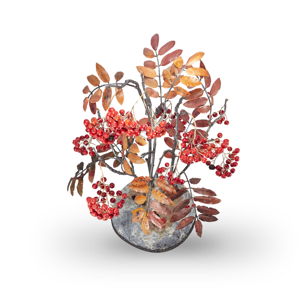 Камнерезная композиция Рябина "Красоты осени"