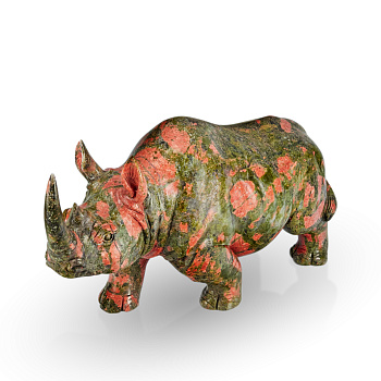 Камнерезная композиция "Носорог"