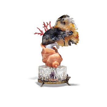 Камнерезная композиция "Рыбка Морская"