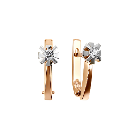 Серьги с бриллиантами Зс-14015КБ-23