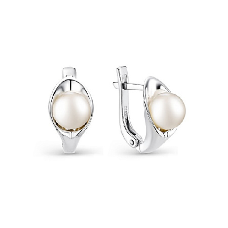 Серьги c жемчуг культив 92236П004-95