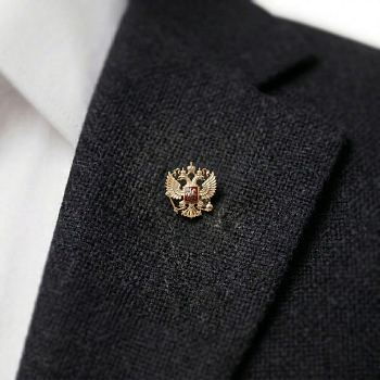 Значок «Герб» с эмалью