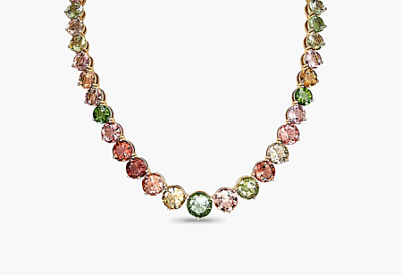 Колье с турмалинами и бриллиантами 73405К001-0105