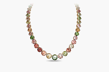 Колье с турмалинами и бриллиантами