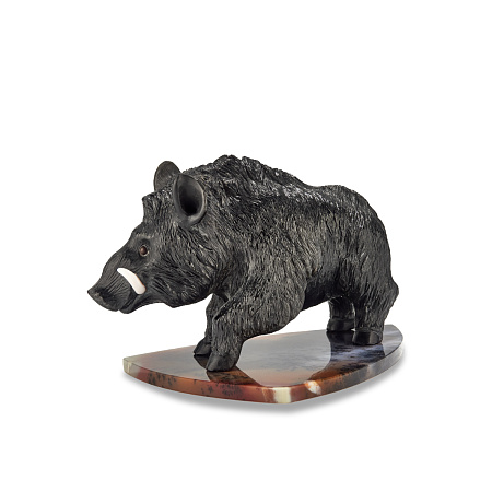Камнерезная композиция 179О001-00 "Кабан"
