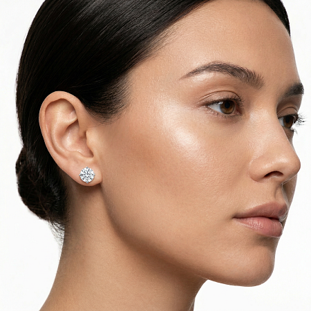 Серьги с бриллиантами и изумрудами 72200Д001-0103-07