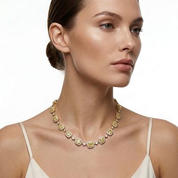 Колье с желтыми бриллиантами