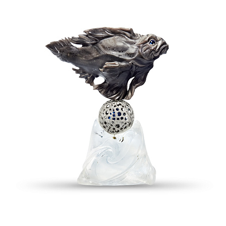 Камнерезная композиция 97000Д001-50 "Прехисторыч - древний рыб"