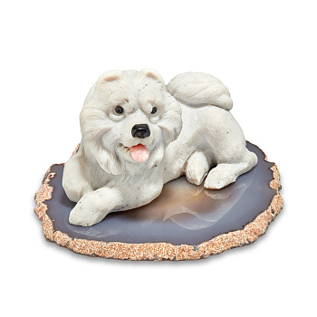 Камнерезная композиция  "Собака"