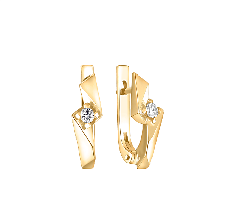 Серьги с бриллиантами Зс-2576Ж-410