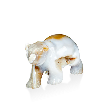 Камнерезная композиция "Агатовый Медведь'