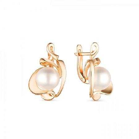 Серьги с жемчуг культив 32372A1 