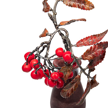 Камнерезная композиция "Рябиновая ветвь'