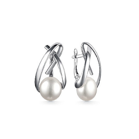Серьги c жемчуг культив 92236П001-95