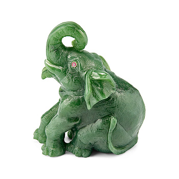 Камнерезная композиция  "Нефритовый Слоник"